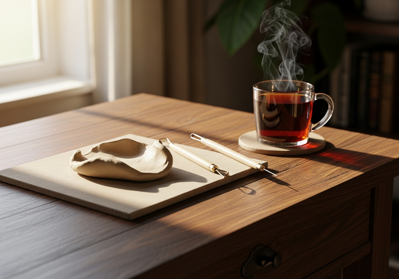 Процесс обучения лепке онлайн